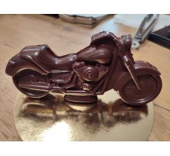 Motocykl z czekolady ciemnej 70%